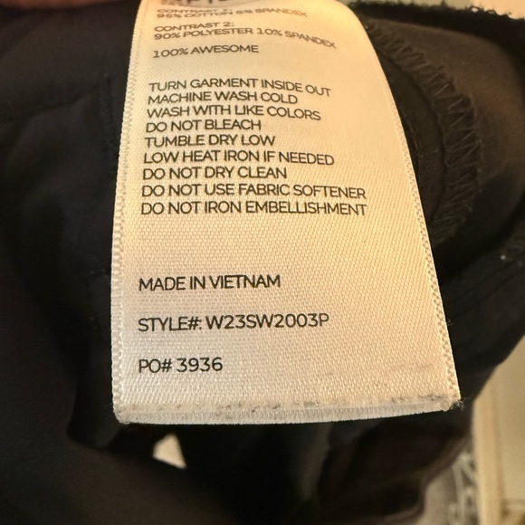 COPY - Special edition figs joggers black with peach/orange embellishments - Picture 4 of 6